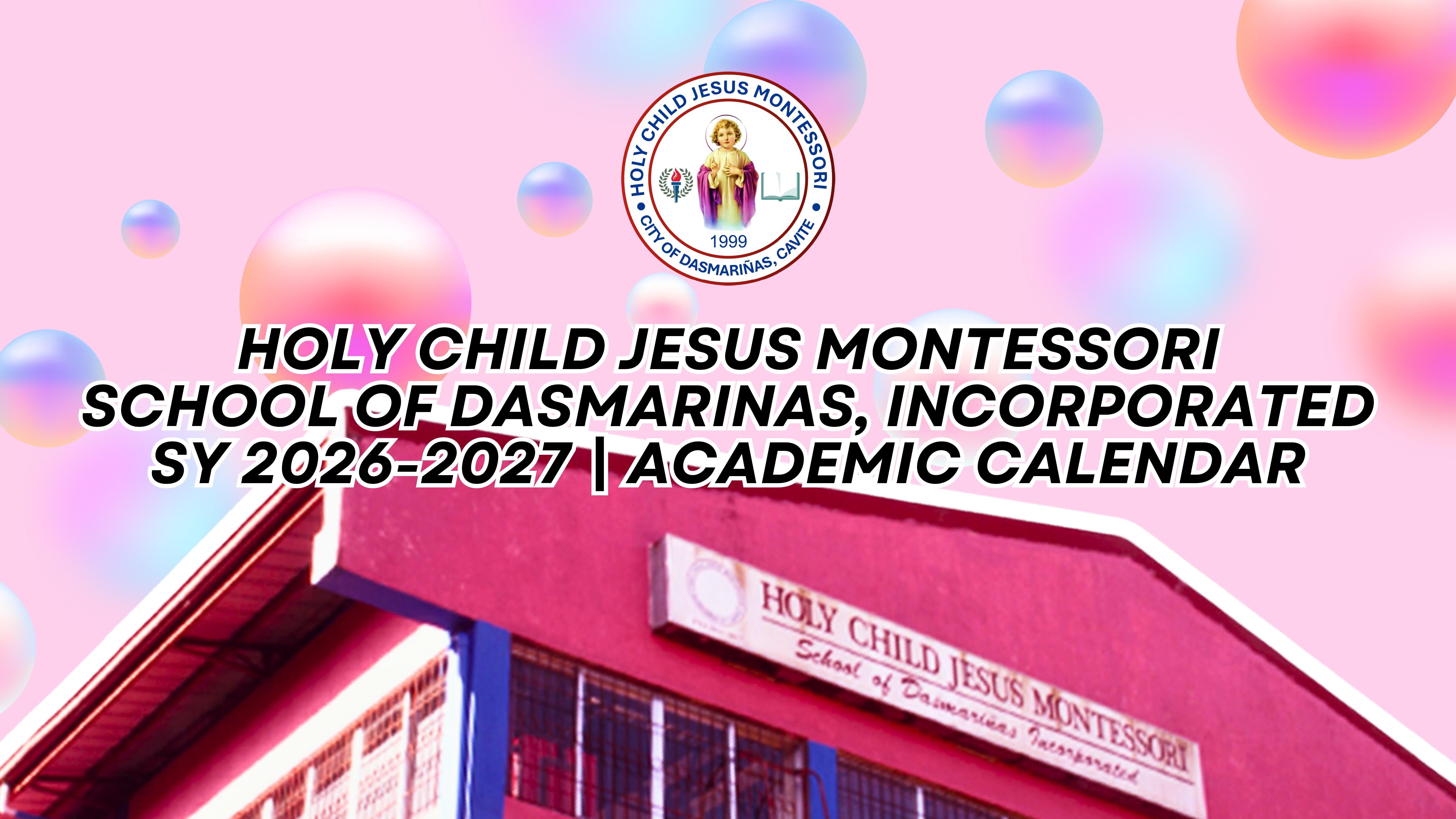 HCJMSDI Academic Calendar Cover